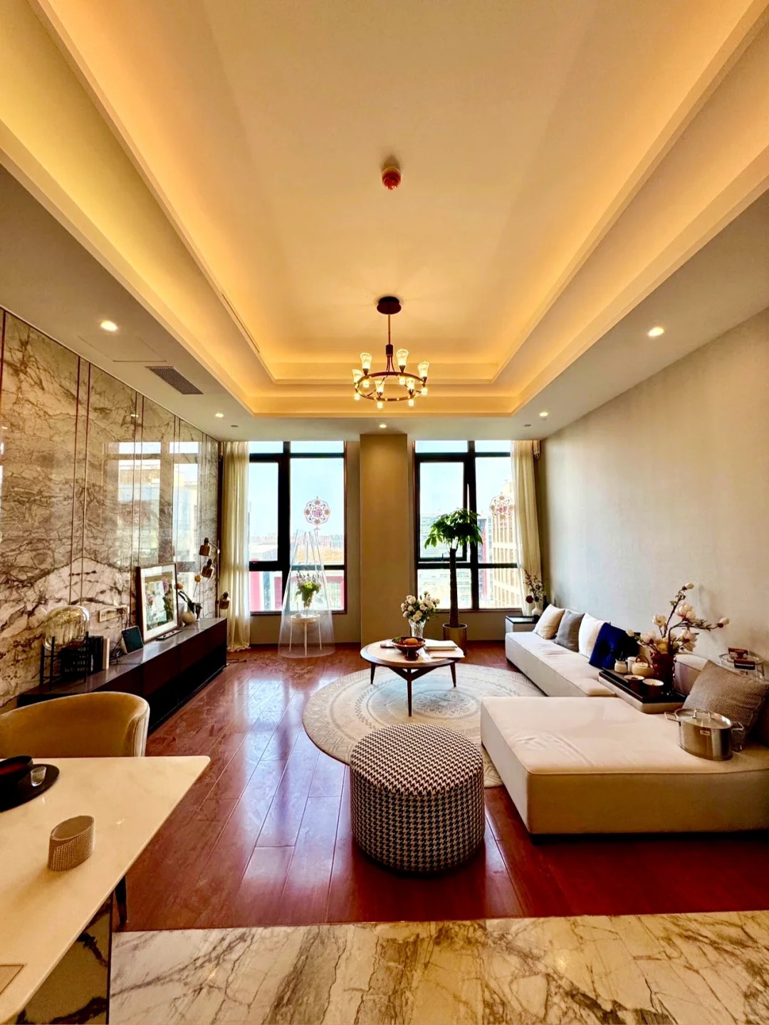 瀛海100㎡现代轻奢整装实景