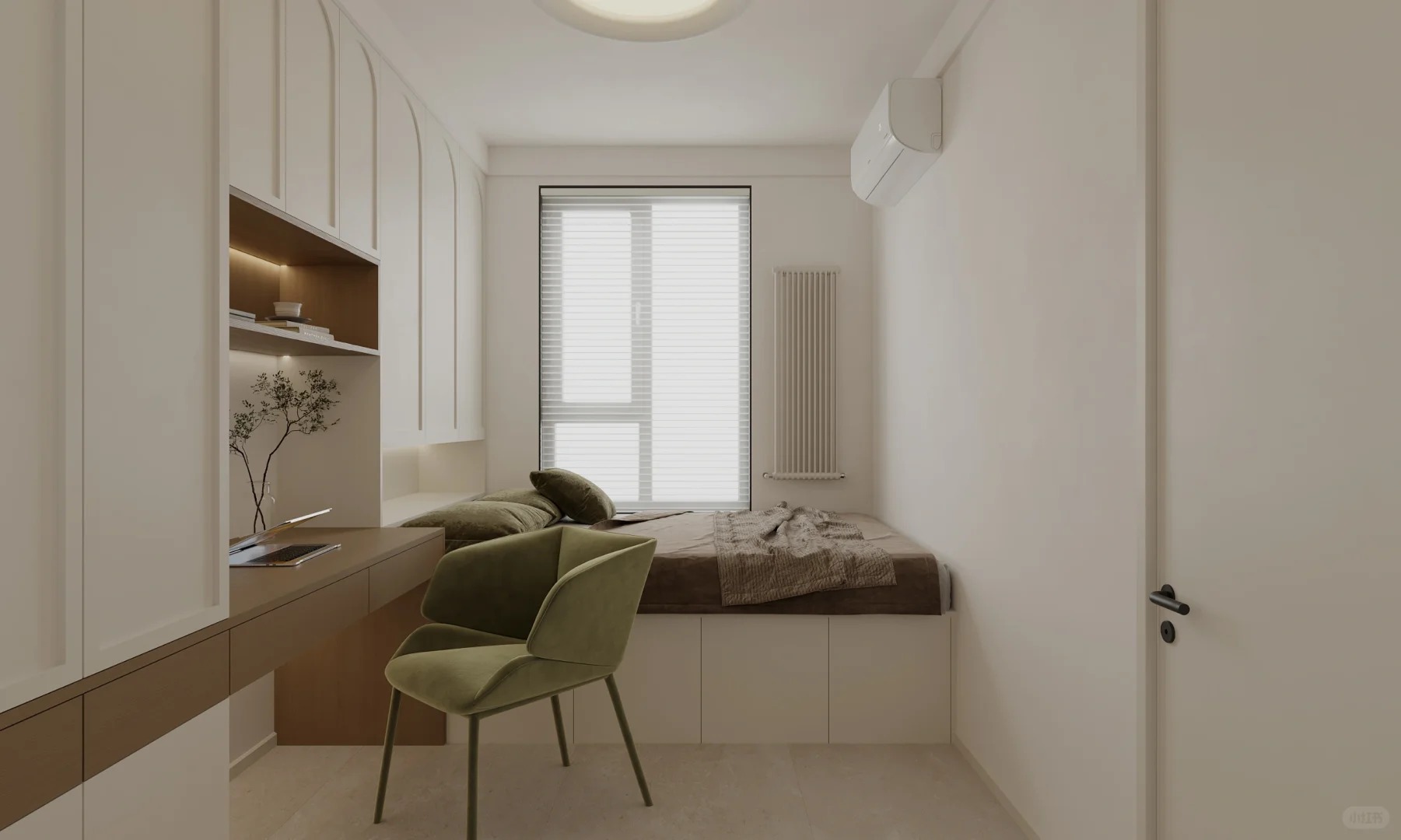 观音寺北里75㎡三居：拱形门点题的小户型改造 配图 8